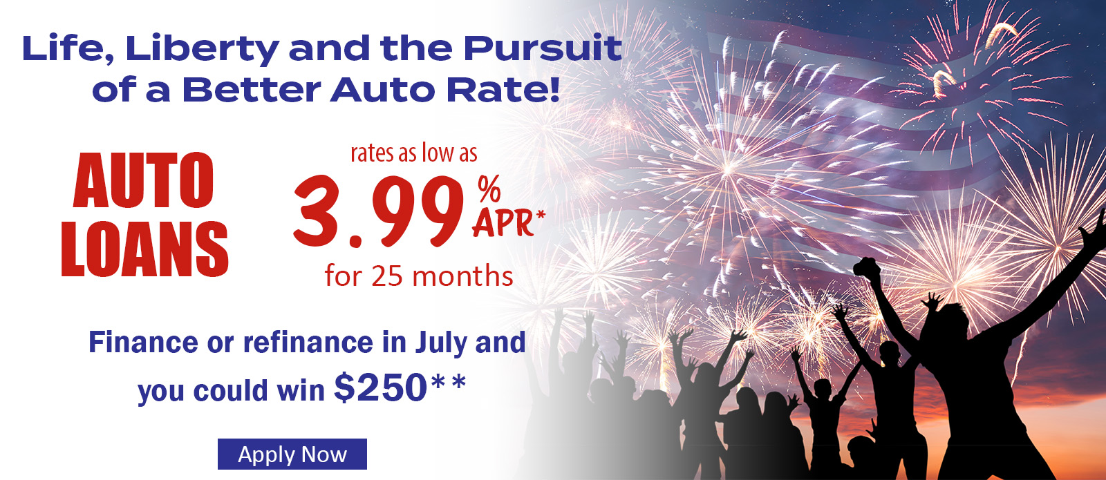 Educators Credit Union Auto Loan promotion banner July